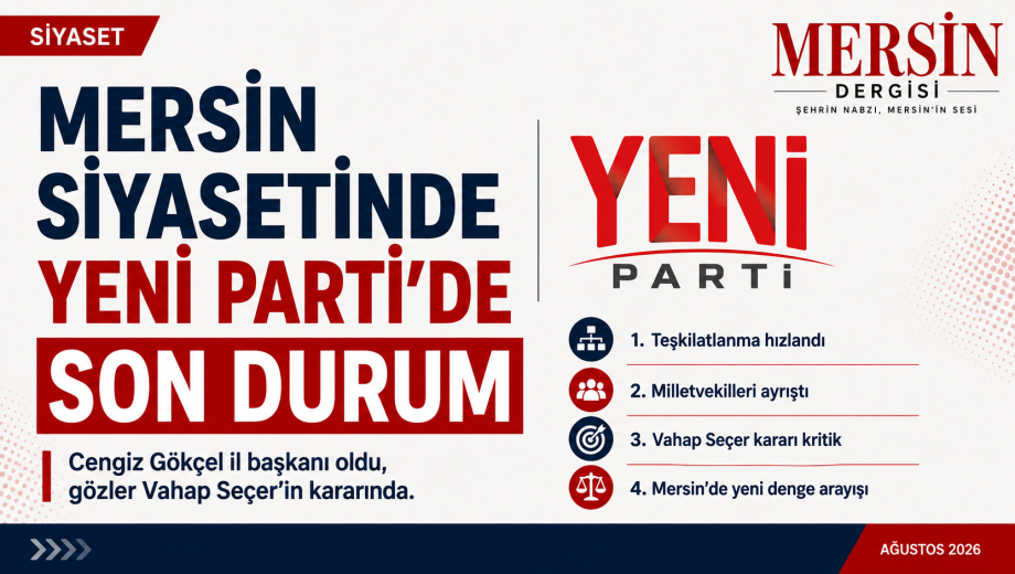 Mersin Siyasetinde Yeni Bir Fay Hattı: YENİ Parti’de Son Durum