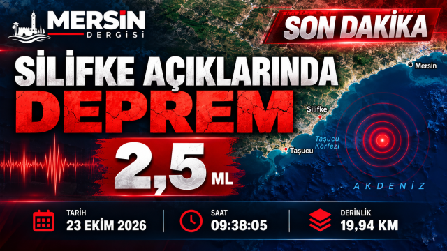 Mersin Silifke Açıklarında 3,0 Büyüklüğünde Deprem İddiası: Resmî Veriler Bekleniyor