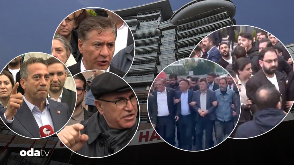 Genel merkeze tahliye kararı: CHP’nin kapıları söküldü… Polisten biber gazı