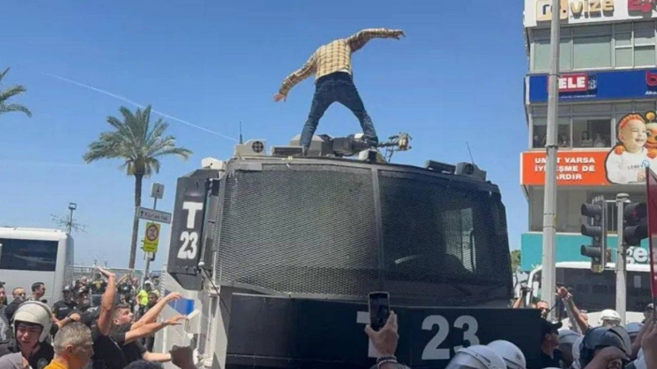 İzmir’de TOMA’nın üzerine çıkmıştı: Deniz Yolçu tutuklandı