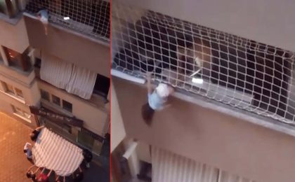 3 Yaşındaki Çocuk 8. Katta Asılı Kaldı: İtfaiye Kurtardı!
