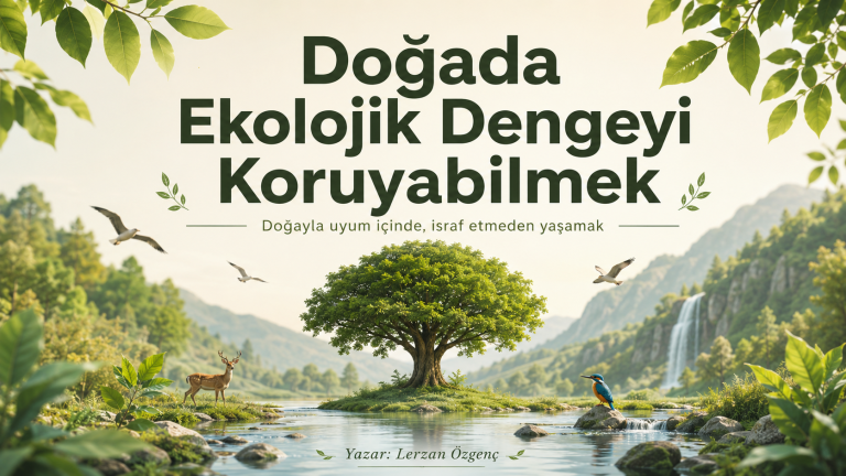 Doğadaki Ekolojik Dengeyi Koruyabilmek