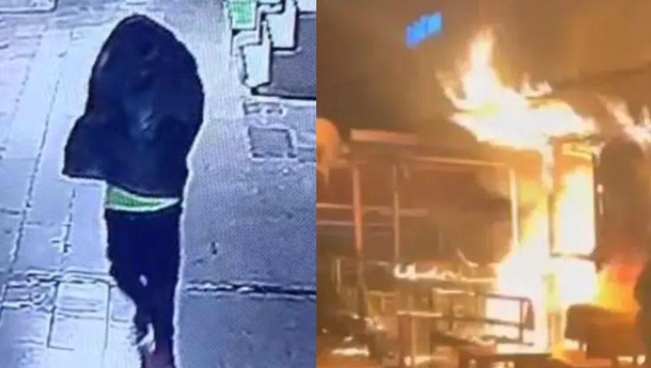 İlginç Kundaklama: Tanınmamak için Kafasına Çöp Poşeti Geçirip Çay Ocağını Yaktı!