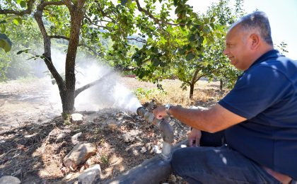Büyükşehir, Mezitli İlçesi Takanlı Mahallesi’ne 4 Bin Metre Sulama Borusu Desteği Sağladı