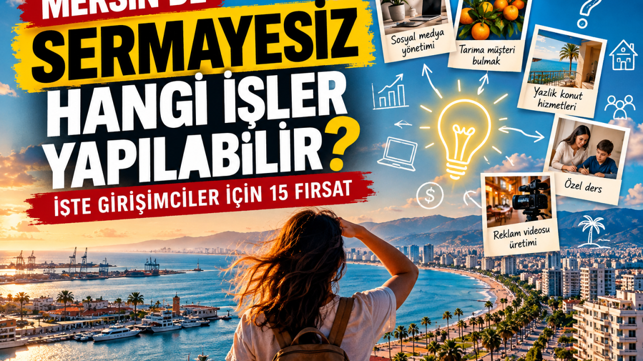 Mersin’de Sermayesiz İş Kurmak Mümkün mü? İşte Girişimciler için 15 İş Fırsatı